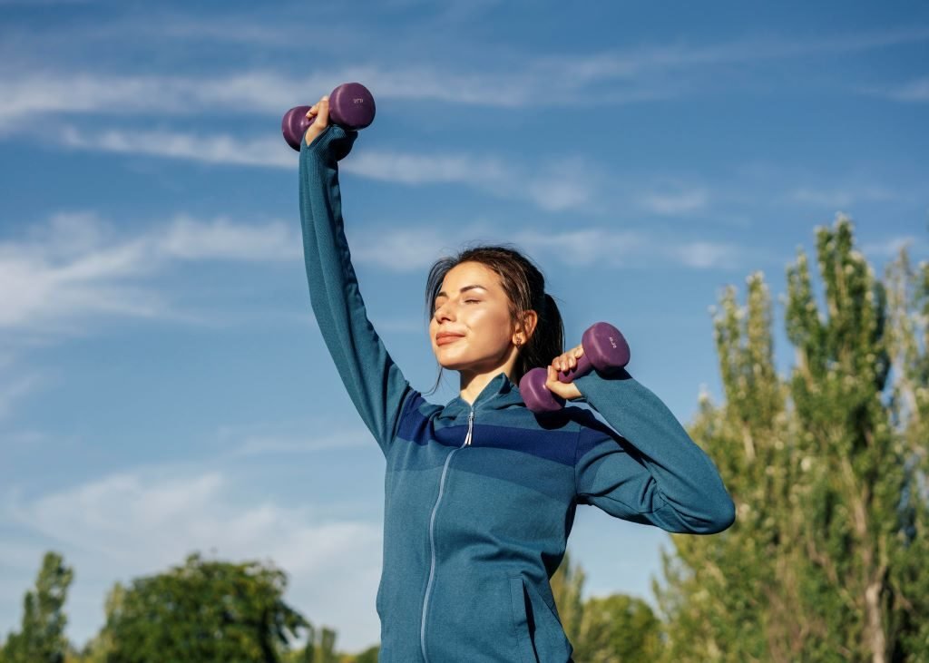 practicing-with-dumbbells