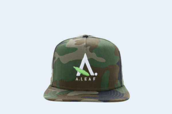 A.LEAF snap back hat - Camo